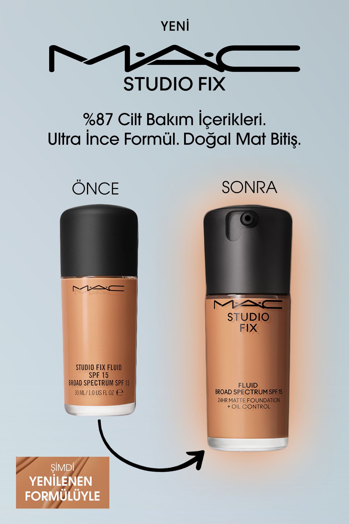 فونداسیون مات ماندگار تا 24 ساعت - Studio Fix Fluid Spf15 - رنگ: C45 - 30 میلی لیتر Mac