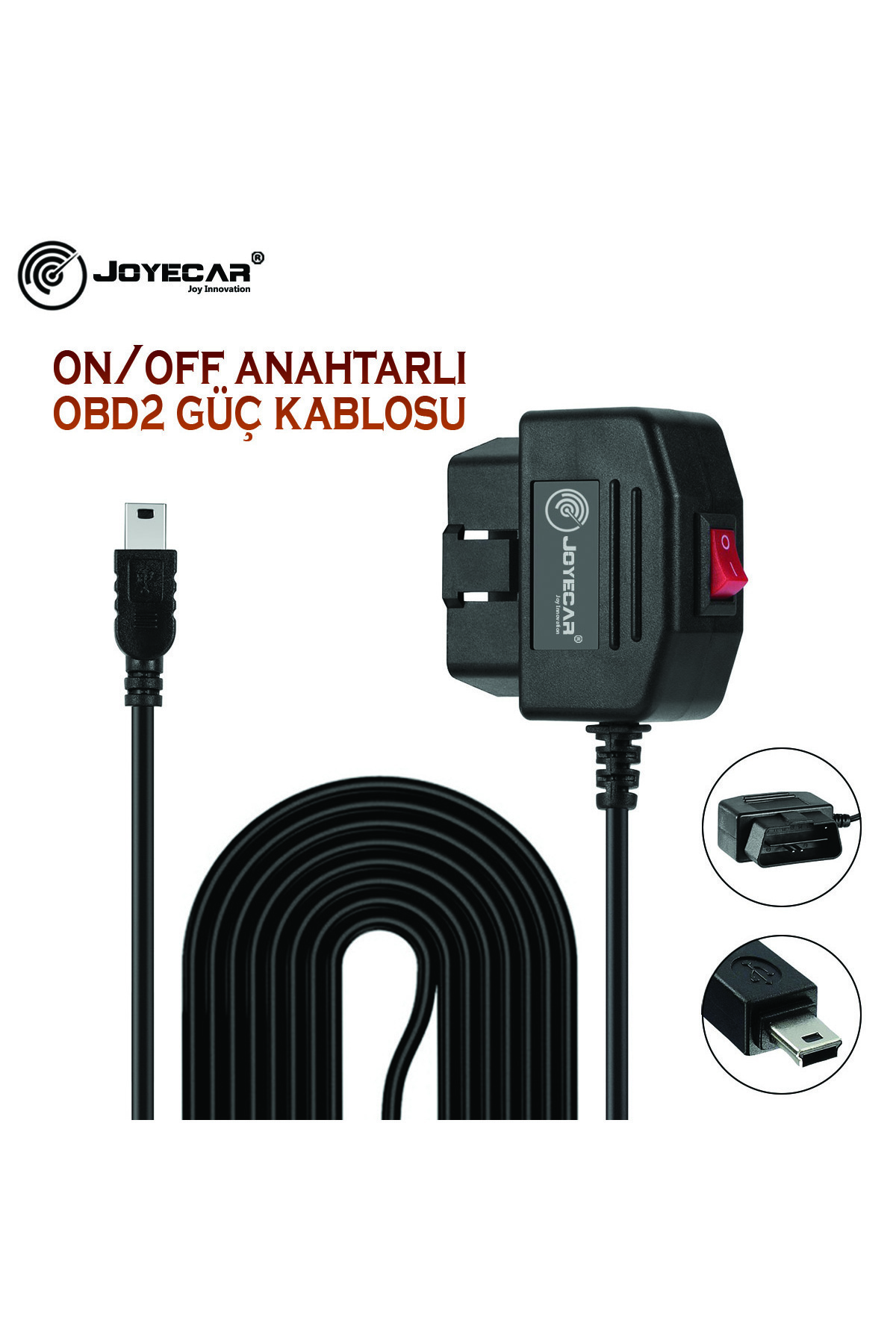 Joyecar OBD2 Araç Kamera Park Modu Gözetim Kablosu Akü Akım Voltaj Korumalı