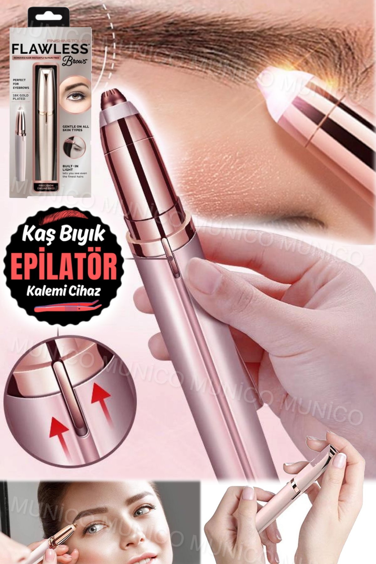 Eyebrow Face Moustache Nose Hair Clipper Professional Women's Gift Eyebrow Shaver Epilator