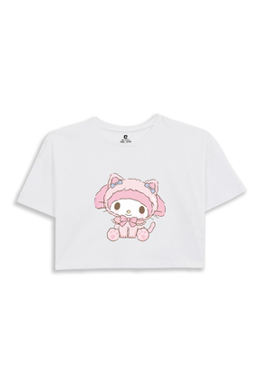 EZ Design My Melody Baskılı Crop Tshirt