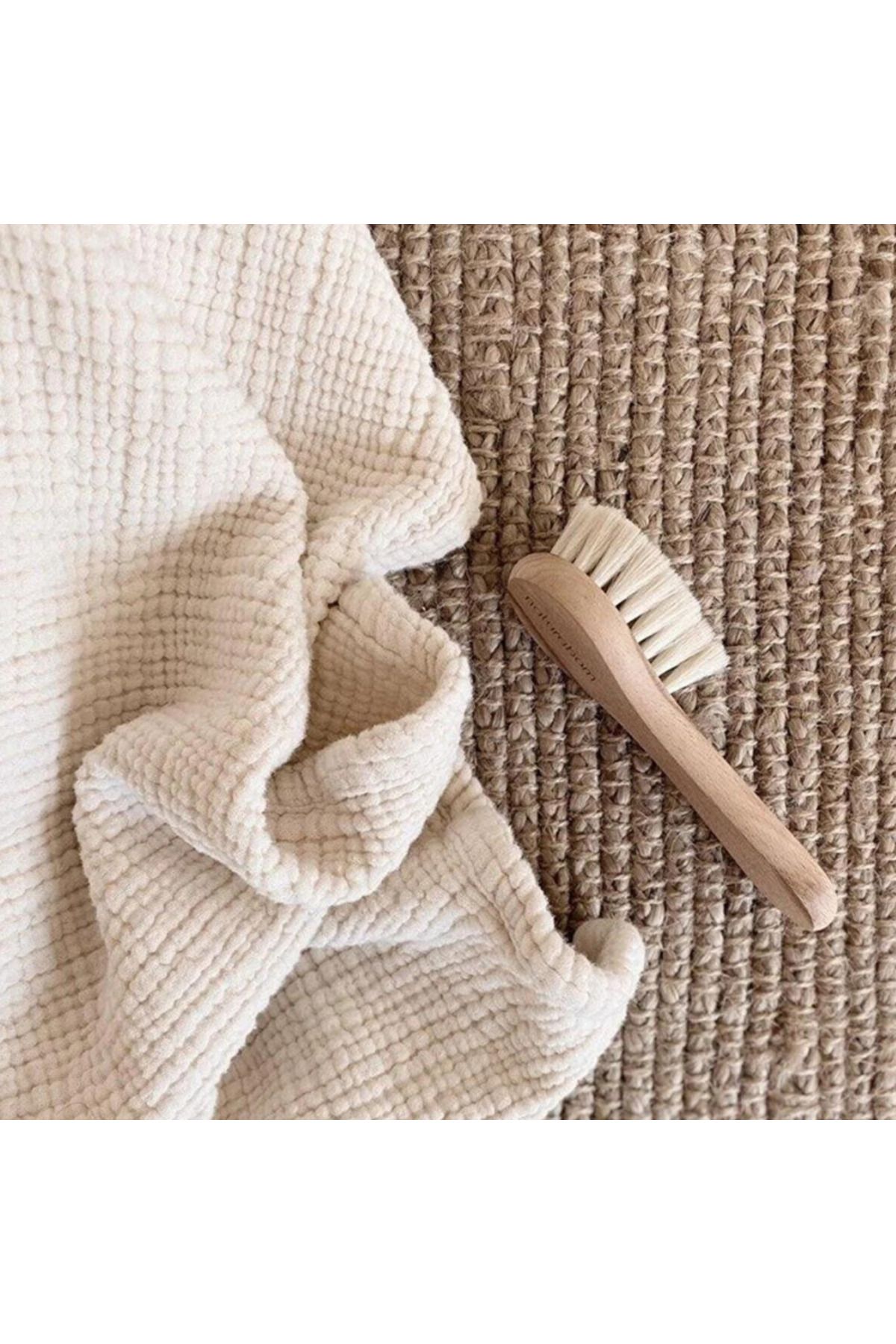 CNGZSHOP-Baby Hair Brush and Lemon Tree Comb Set Newborns, Children's Natural Goat Hair Comb Brush 8