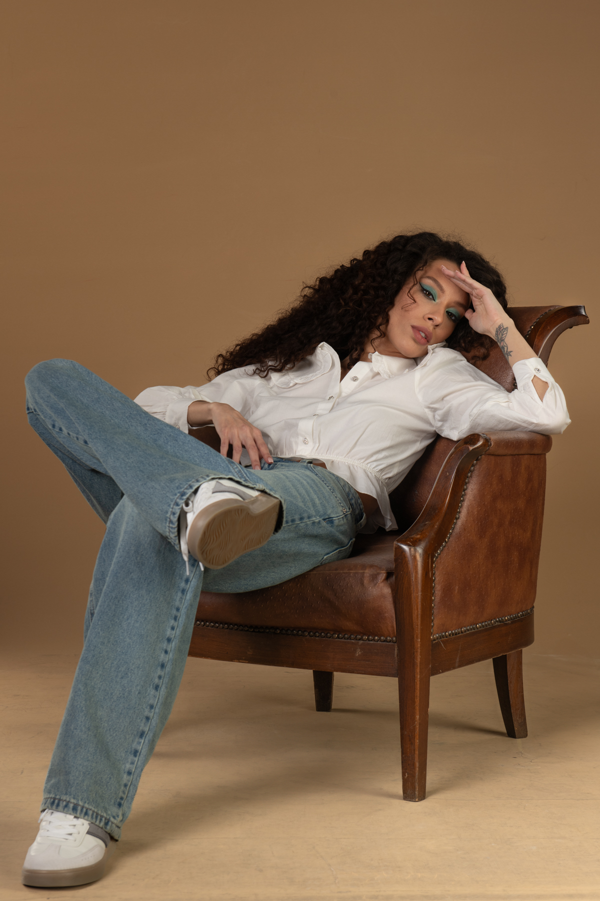 Novita  Kadın Mavi Wideleg Jeans NOV24JE0003 - Görsel 9