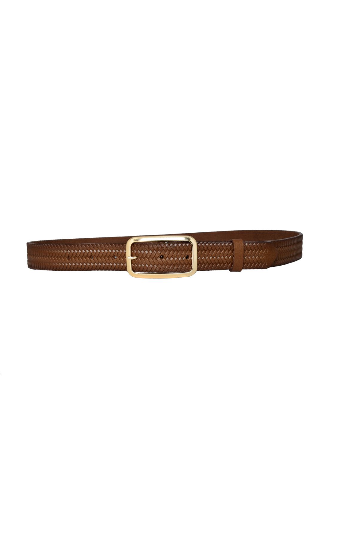 GoDeri-100% piele naturală, cu model maro, curea de damă de 3 cm cu cataramă de culoare aurie, centură pentru pantaloni, 3 cmkdn50 3