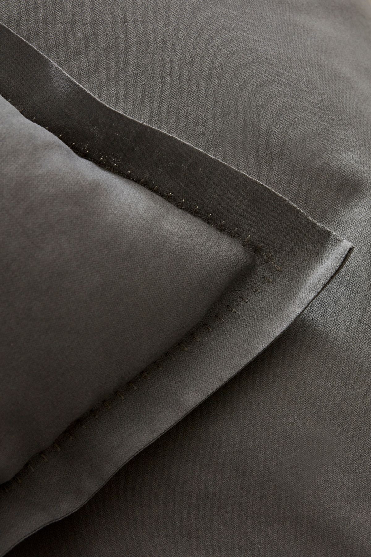 Karaca Home-Weena Gray Double Crepe Duvet Cover and Jacquard Pique Set 7
