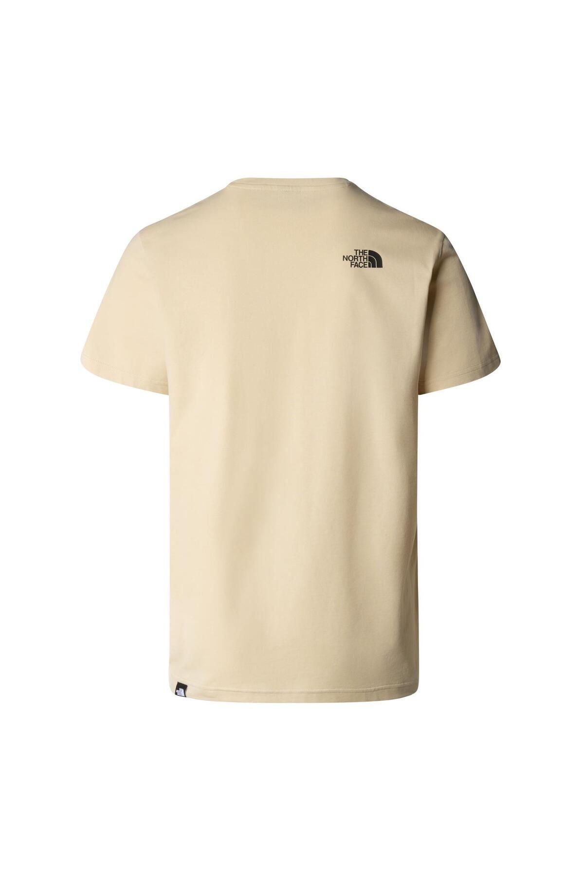 The North Face M S s S mple Dome Tee Erkek T shirt Nf0a87ng3x41 Bej l Erkek Giyim