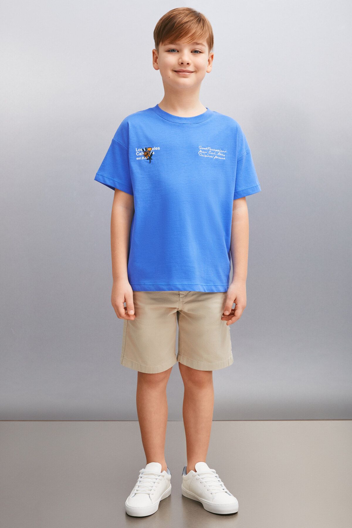 GRIMELANGE-BALFOUR Men's Saks Blue T-Shirt 2