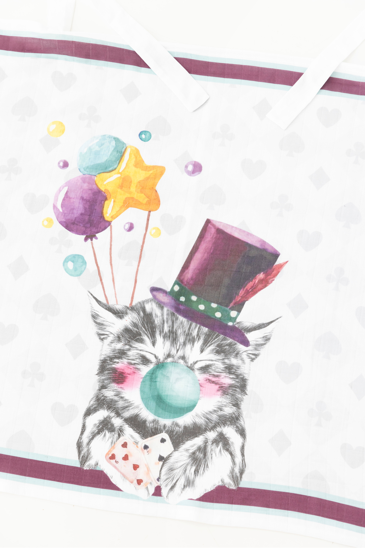 Nilue Fashion Cat Müslin Emzirme Örtüsü fotoğrafı 3 (önizleme)