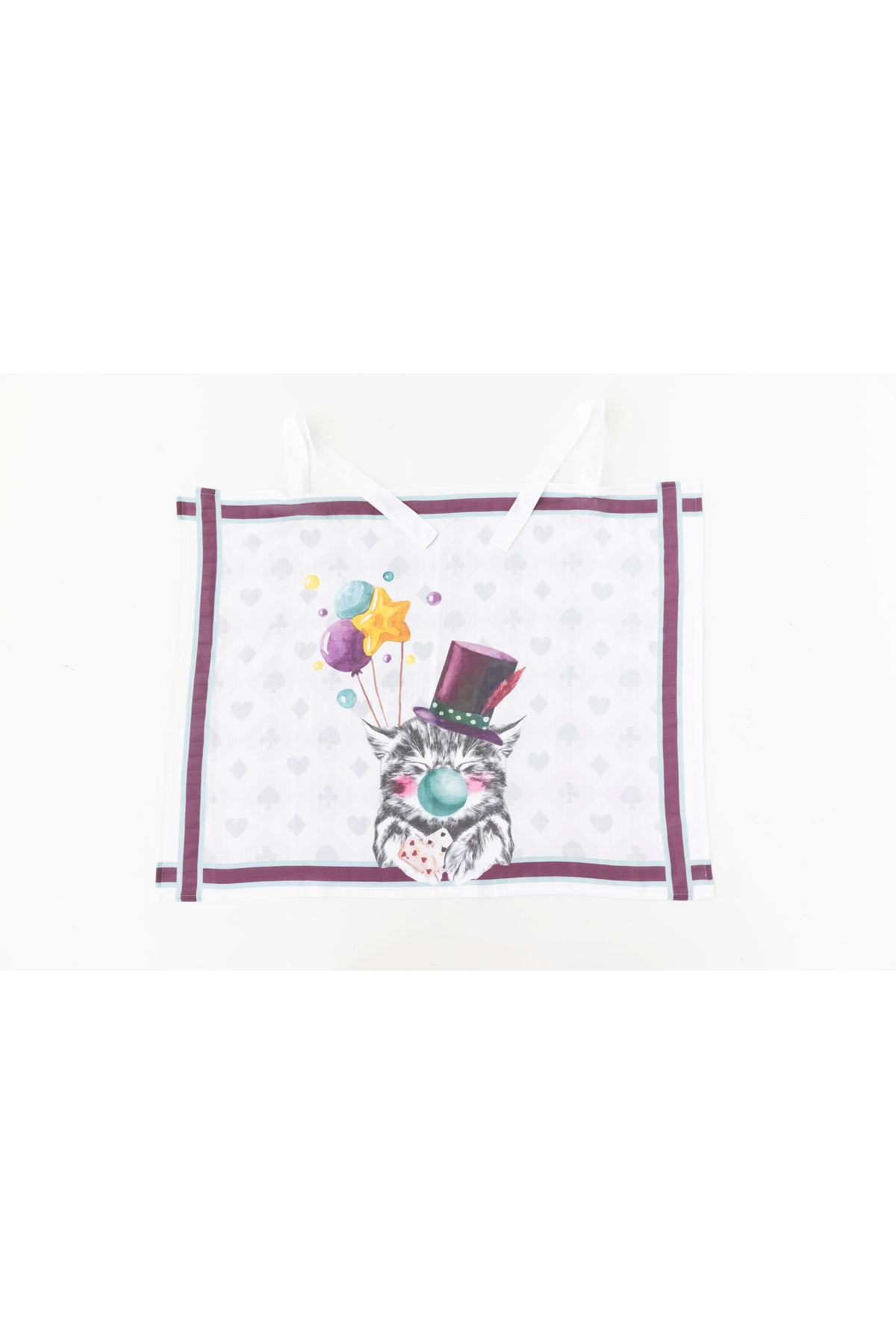 Nilue Fashion Cat Müslin Emzirme Örtüsü fotoğrafı 2 (önizleme)