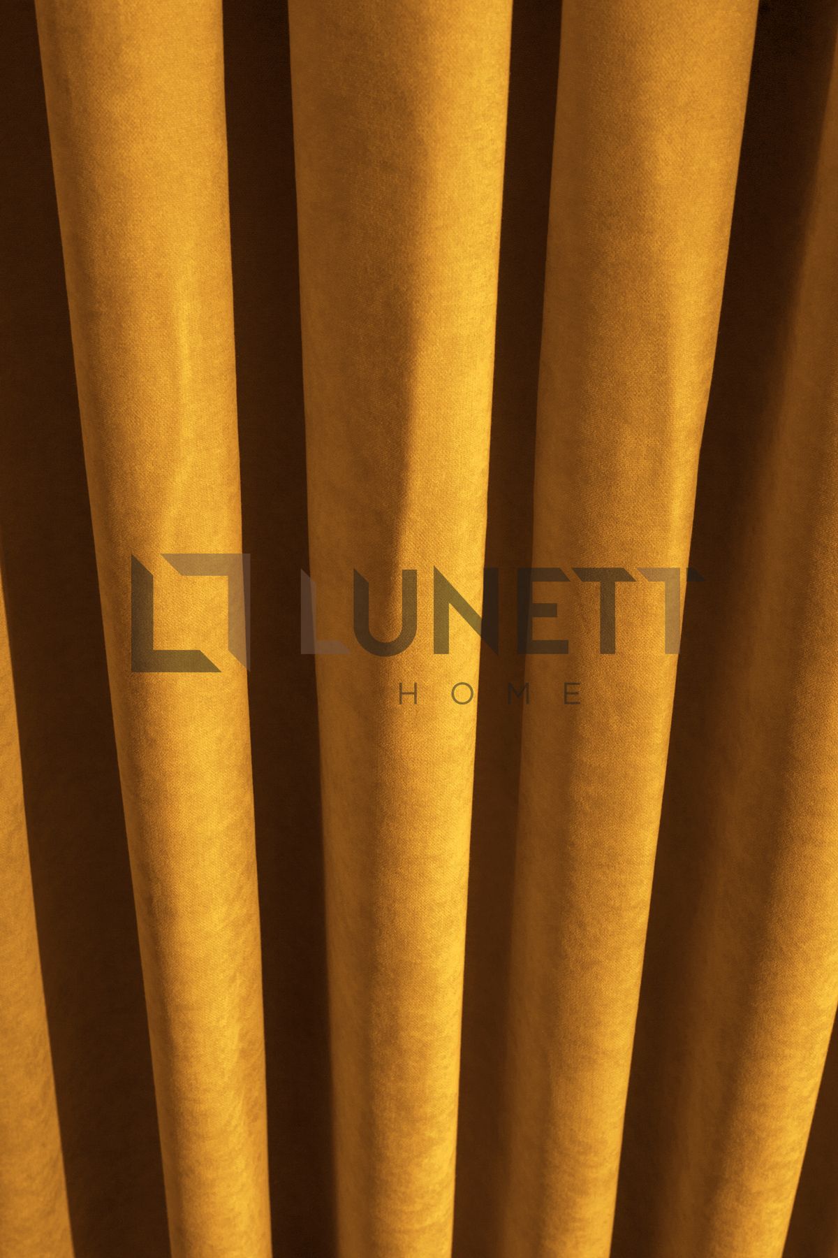 LUNETT HOME-Yellow Color Close Pleated 1X3 Background Curtain - Single Blades, Ready to Use 12478 6