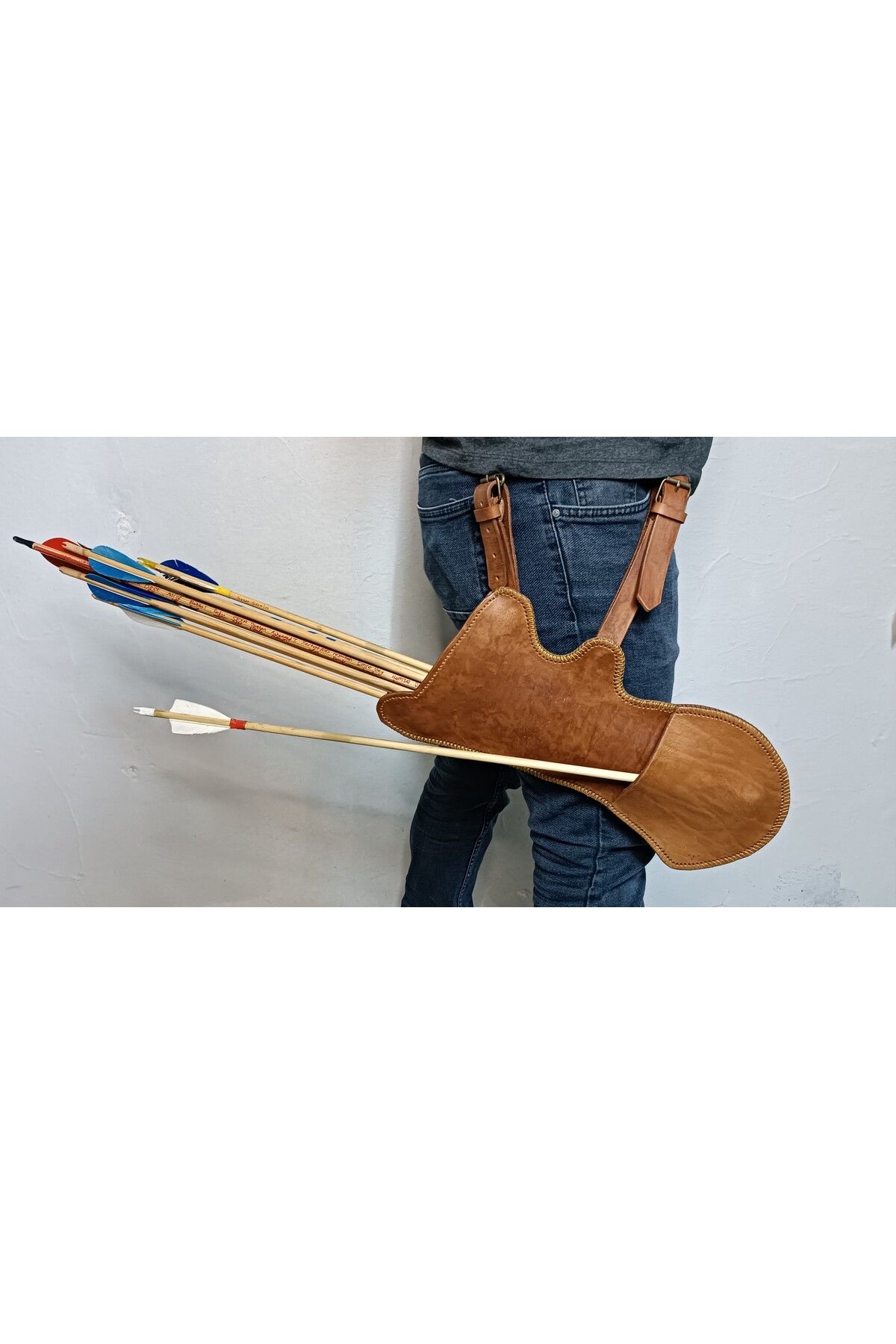 Hawk Craft Geleneksel Okçuluk Tirkeşi (Gerçek Deri)