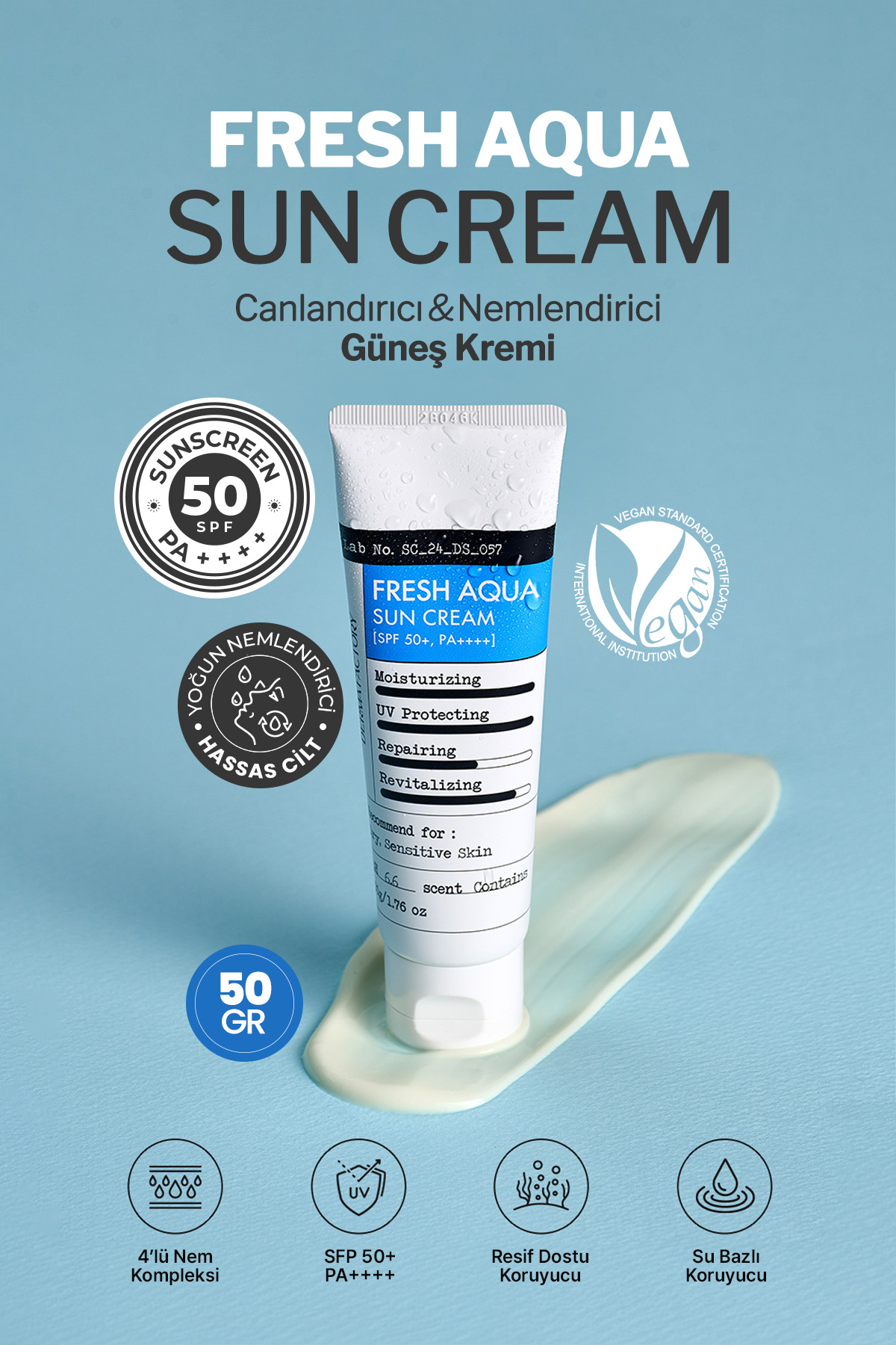ضد آفتاب صورت   DERMA FACTORY | 8.80933E+12 اورجینال - تصویر 2