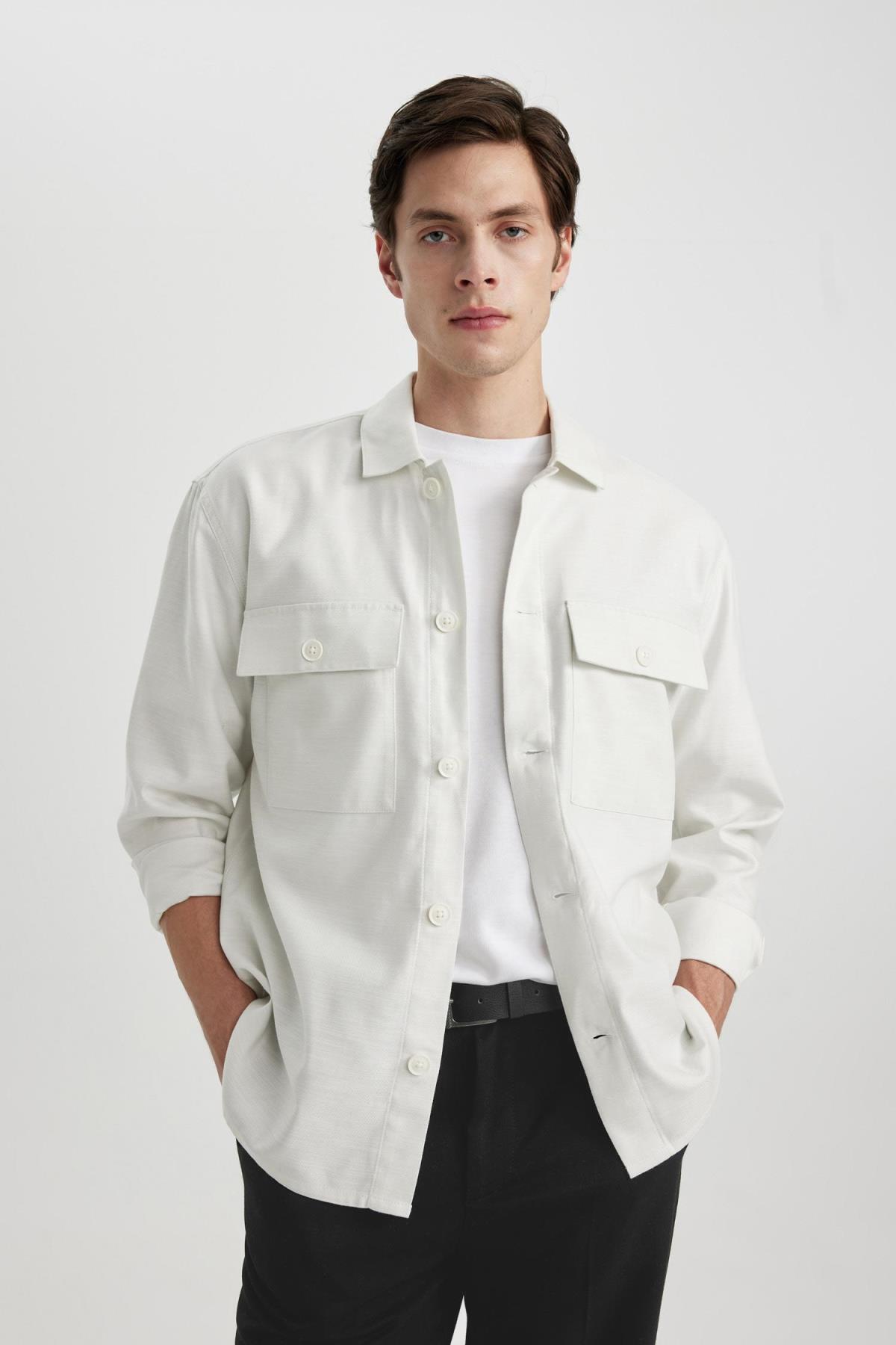 پیراهن مردانه دفاکتو | B3903AX24SP Defacto - Image 3