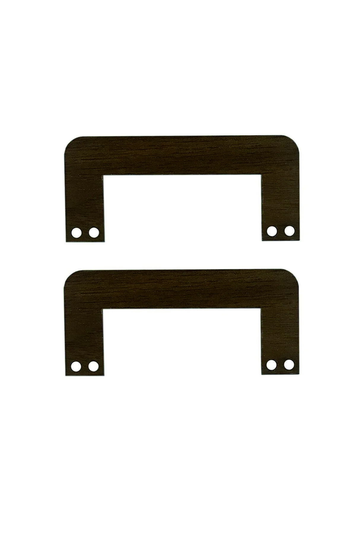 Wooden 3 Mm Mdf Mini Bag Handle Handle Walnut (4 PAIRS) ( 10.7 X 4.8 ) Cm