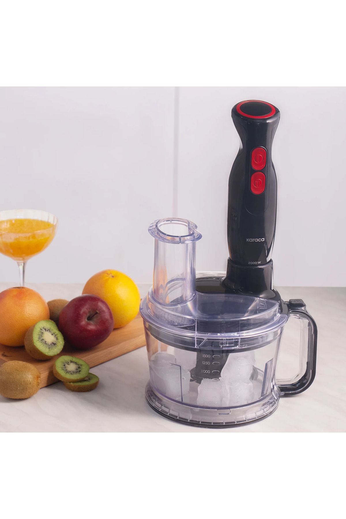 Karaca-2000W All-in-One Multi-Purpose Food Processor with Ice Breaking Function Black 4