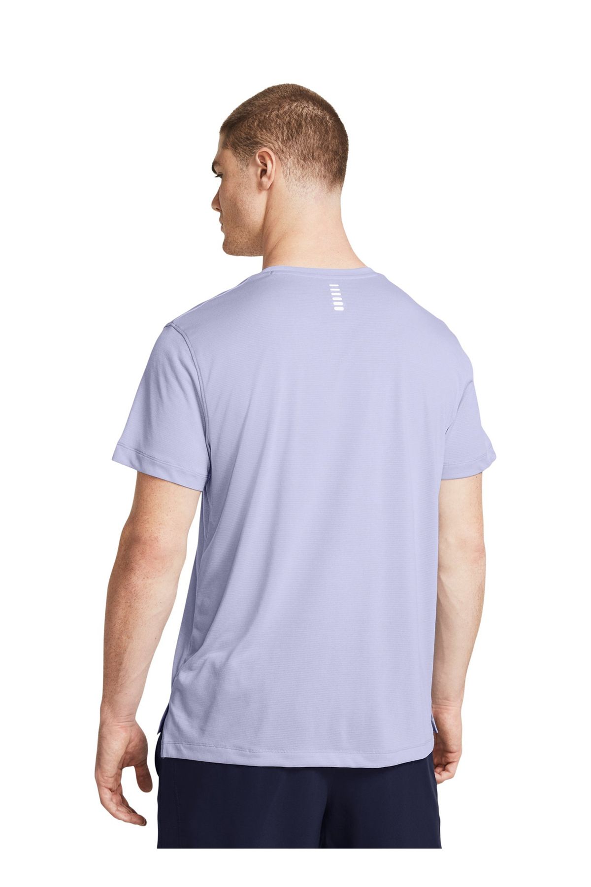 Under Armour 1382582-539 UA لانچ تی شرت مردانه آستین کوتاه یاس بنفش سایز بزرگ