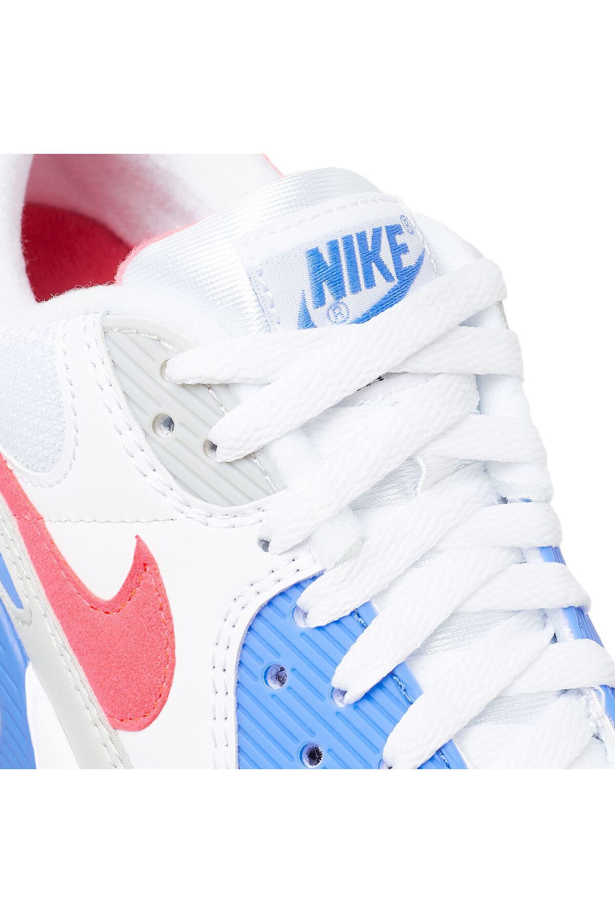 کفش دو و تمرین سفید زنانه AIR MAX 90 مرجان داغ قالب باریک Nike