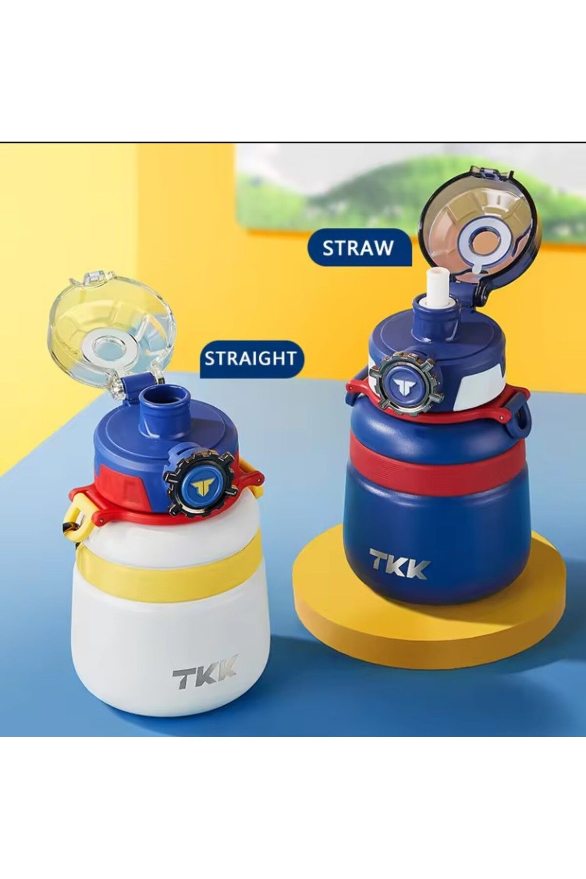 قمقمه و فلاسک سبز TKK 600ml pipetli piper free استفاده از فولاد ضدزنگ ترموس ماتارا هالک Vagonlife