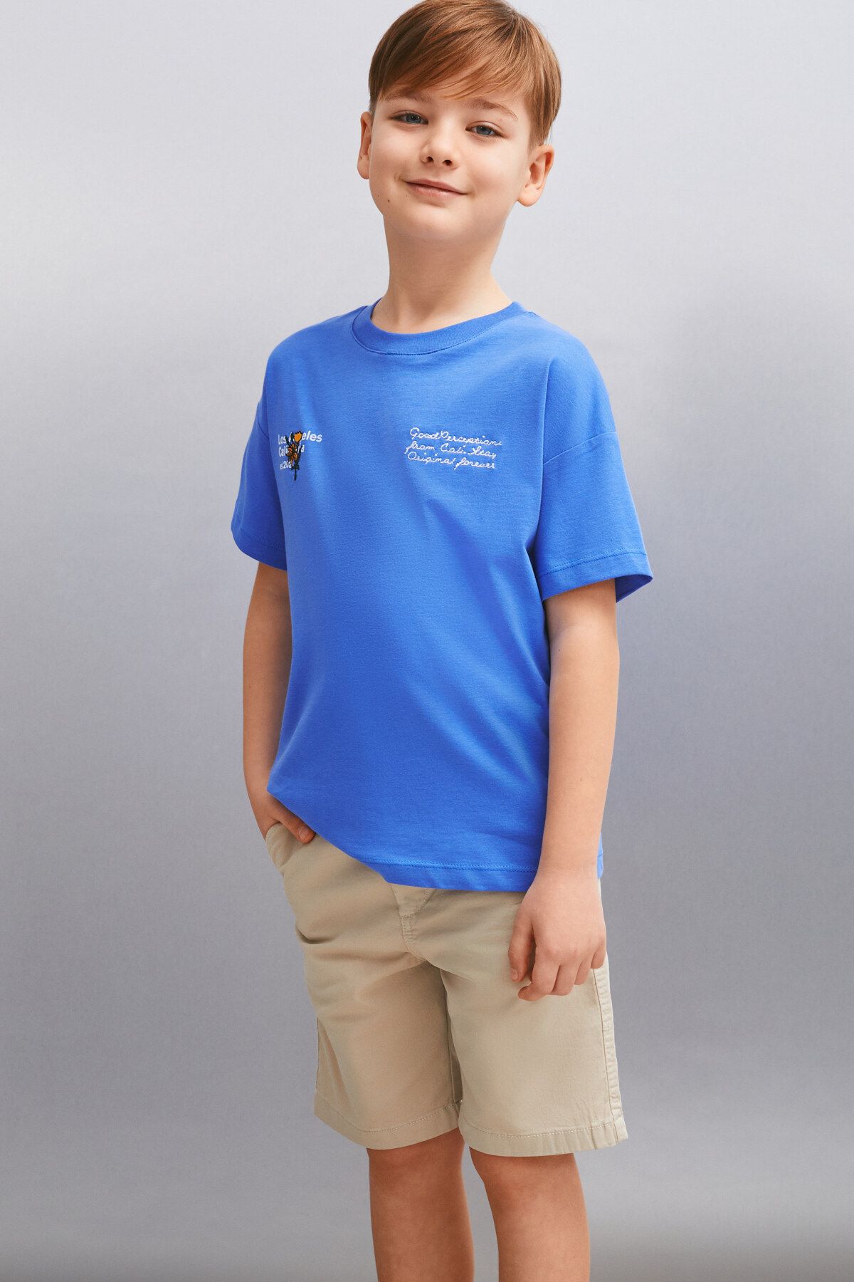 GRIMELANGE-BALFOUR Men's Saks Blue T-Shirt 3