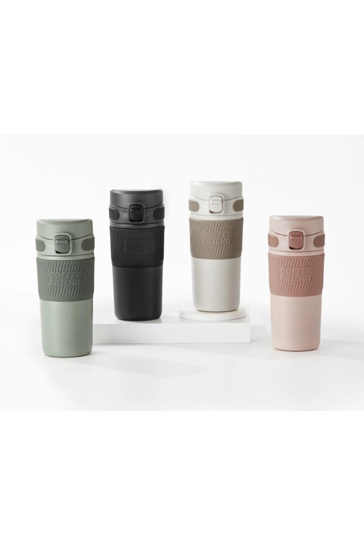 قمقمه و فلاسک سفید TKK T 2001 450ml Steel Thermos Fatara Vagonlife