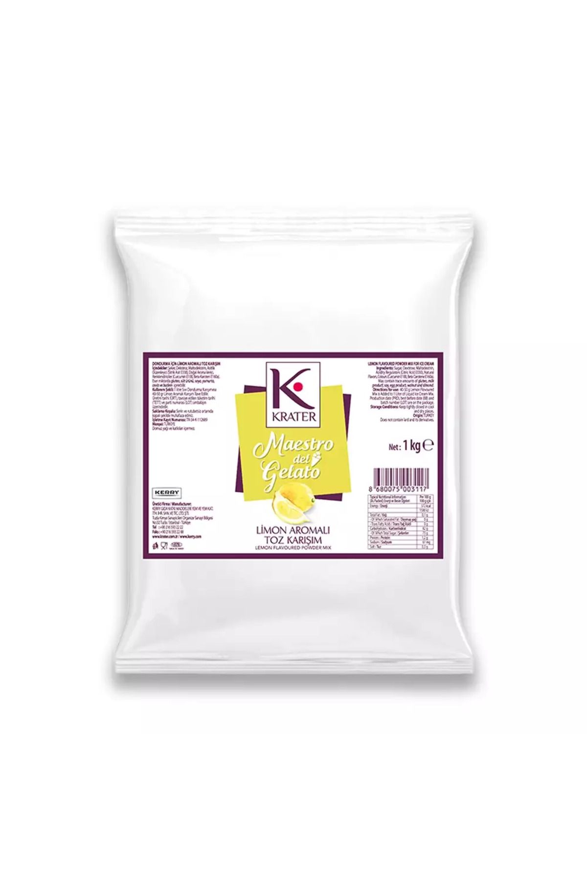 Krater Limonlu Toz Karışımı 1 Kg.