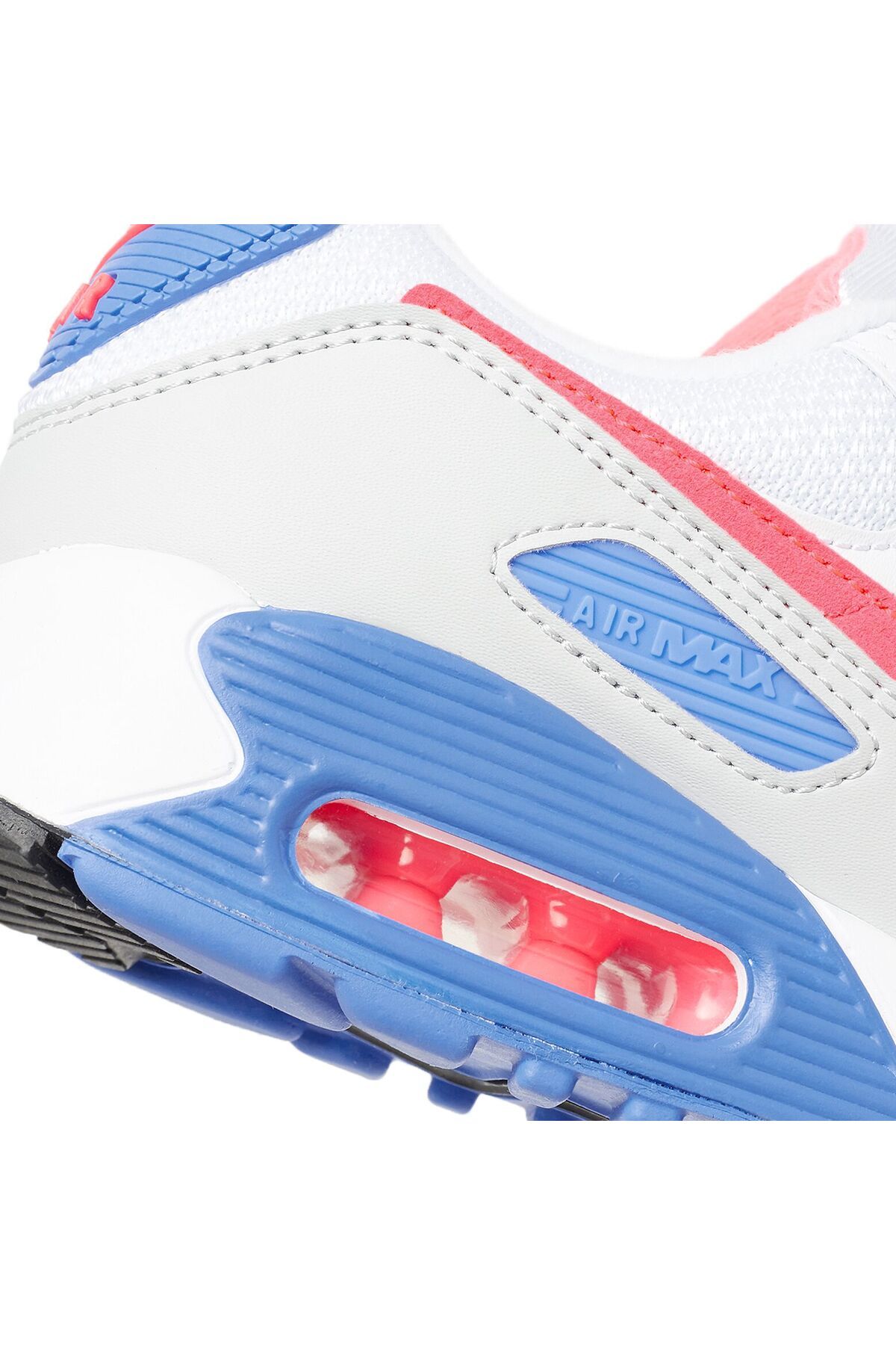 کفش دو و تمرین سفید زنانه AIR MAX 90 مرجان داغ قالب باریک Nike