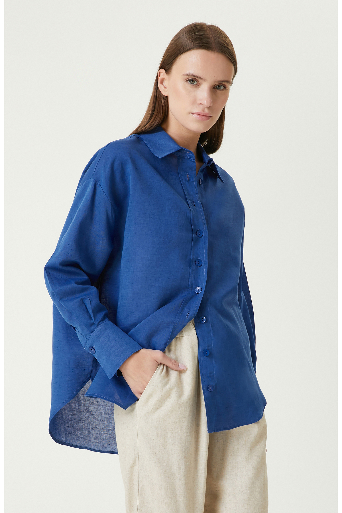 chemise mix en lin sax