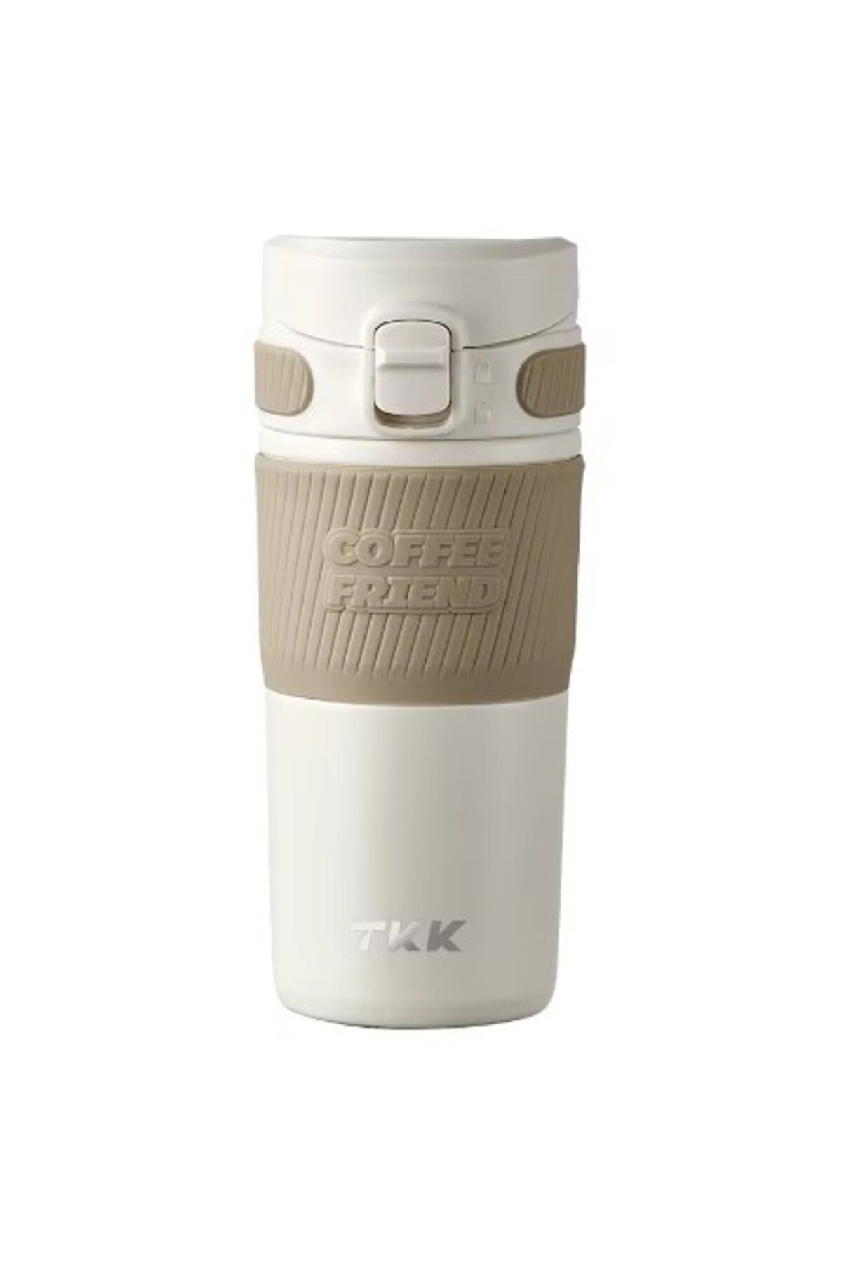 قمقمه و فلاسک سفید TKK T 2001 450ml Steel Thermos Fatara Vagonlife