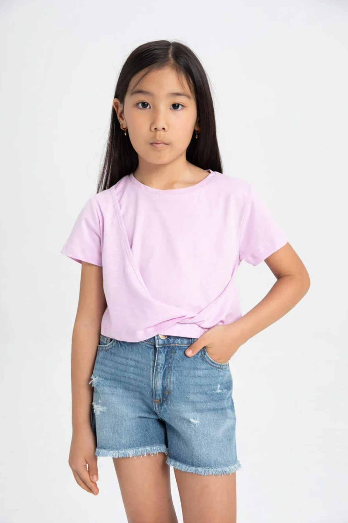 تی شرت دخترانه دفاکتو | C9775A8PR139-MM Defacto - Image 3