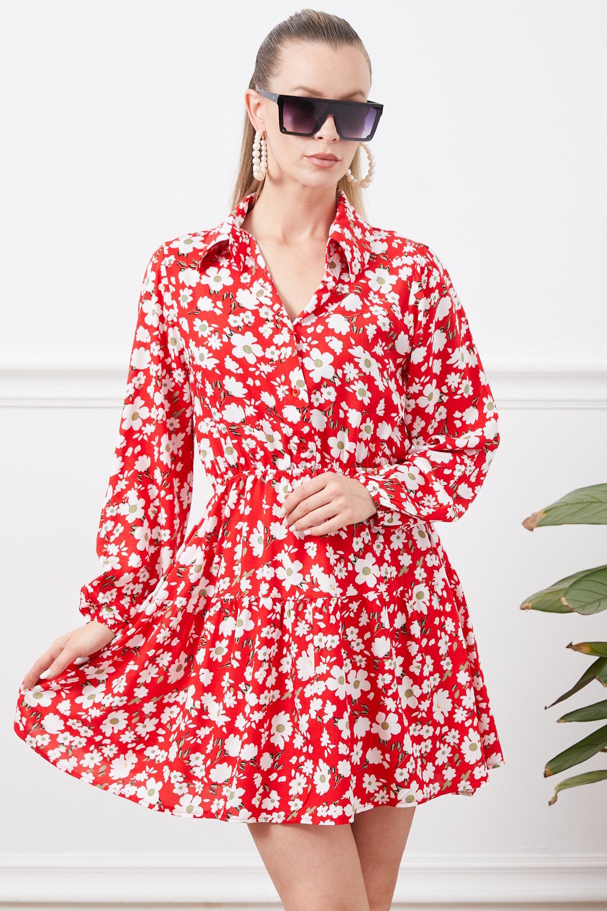 T shirt dress red deals