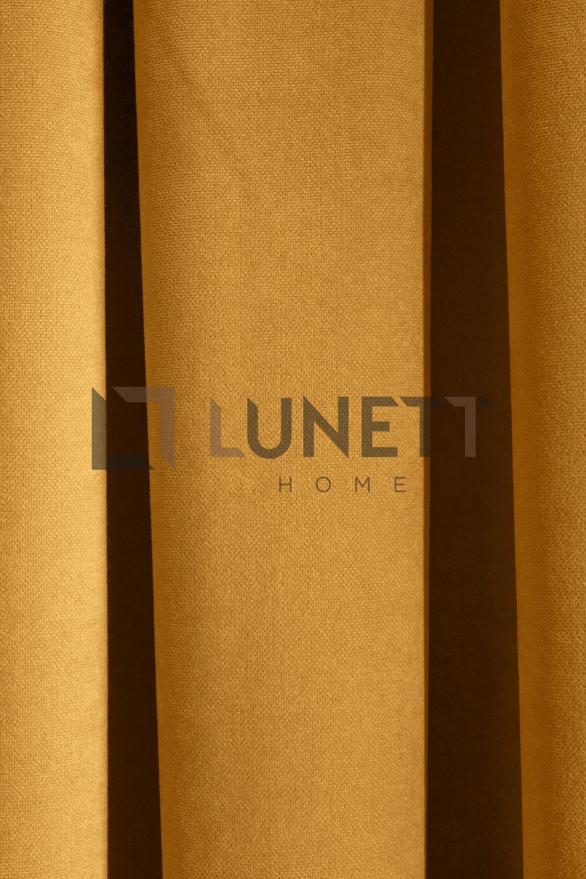 LUNETT HOME-Yellow Color Close Pleated 1X3 Background Curtain - Single Blades, Ready to Use 12478 5