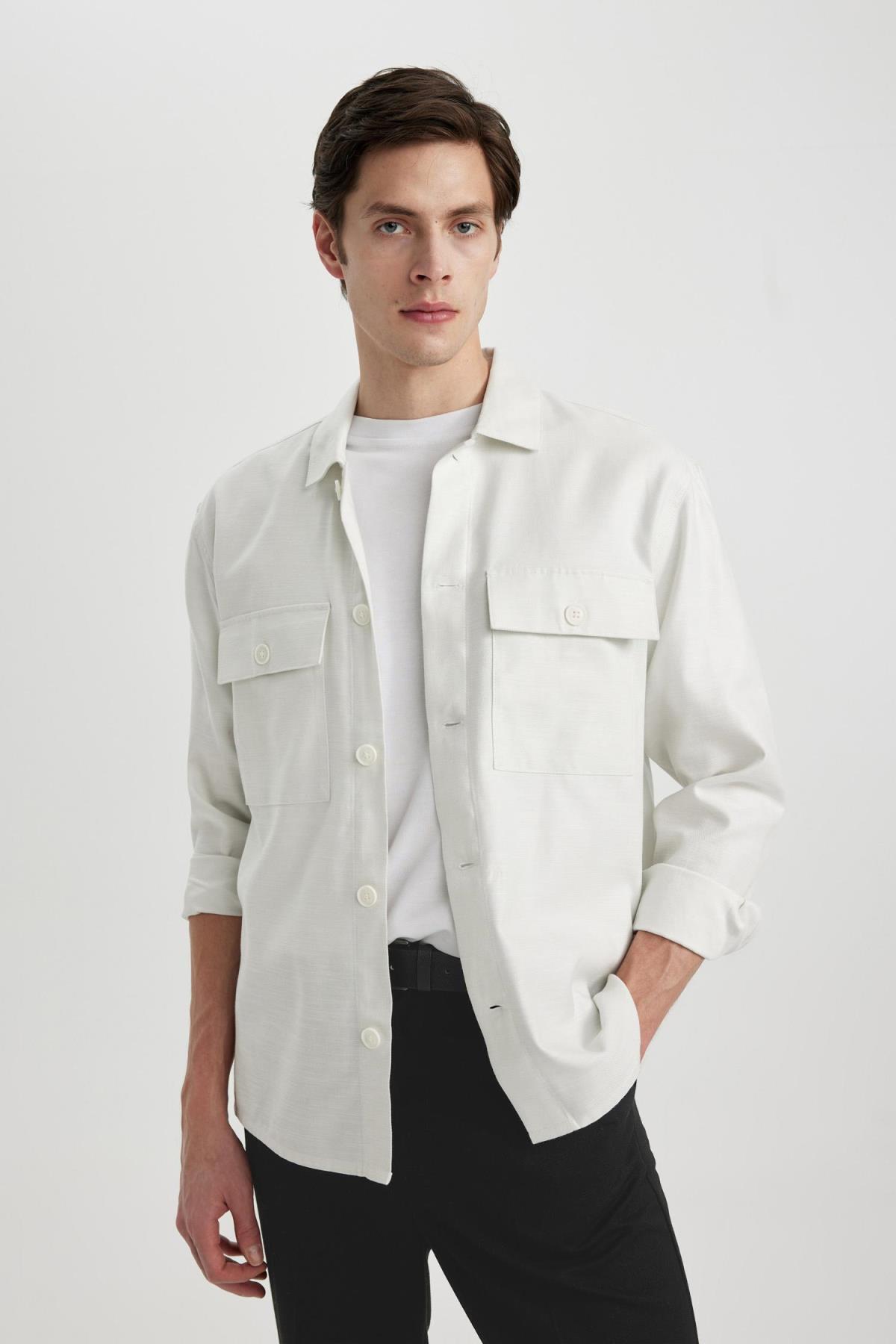 پیراهن مردانه دفاکتو | B3903AX24SP Defacto - Image 4