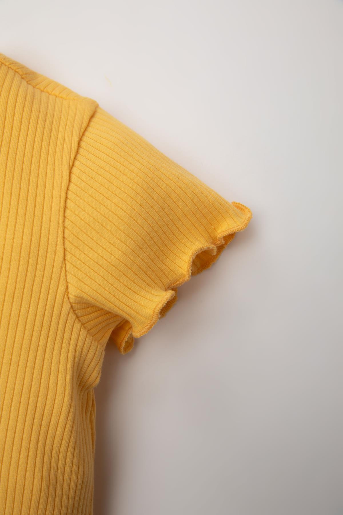 ست نوزادی دخترانه زرد دفکتوDefacto | C0021A524SM اورجینال - تصویر 4