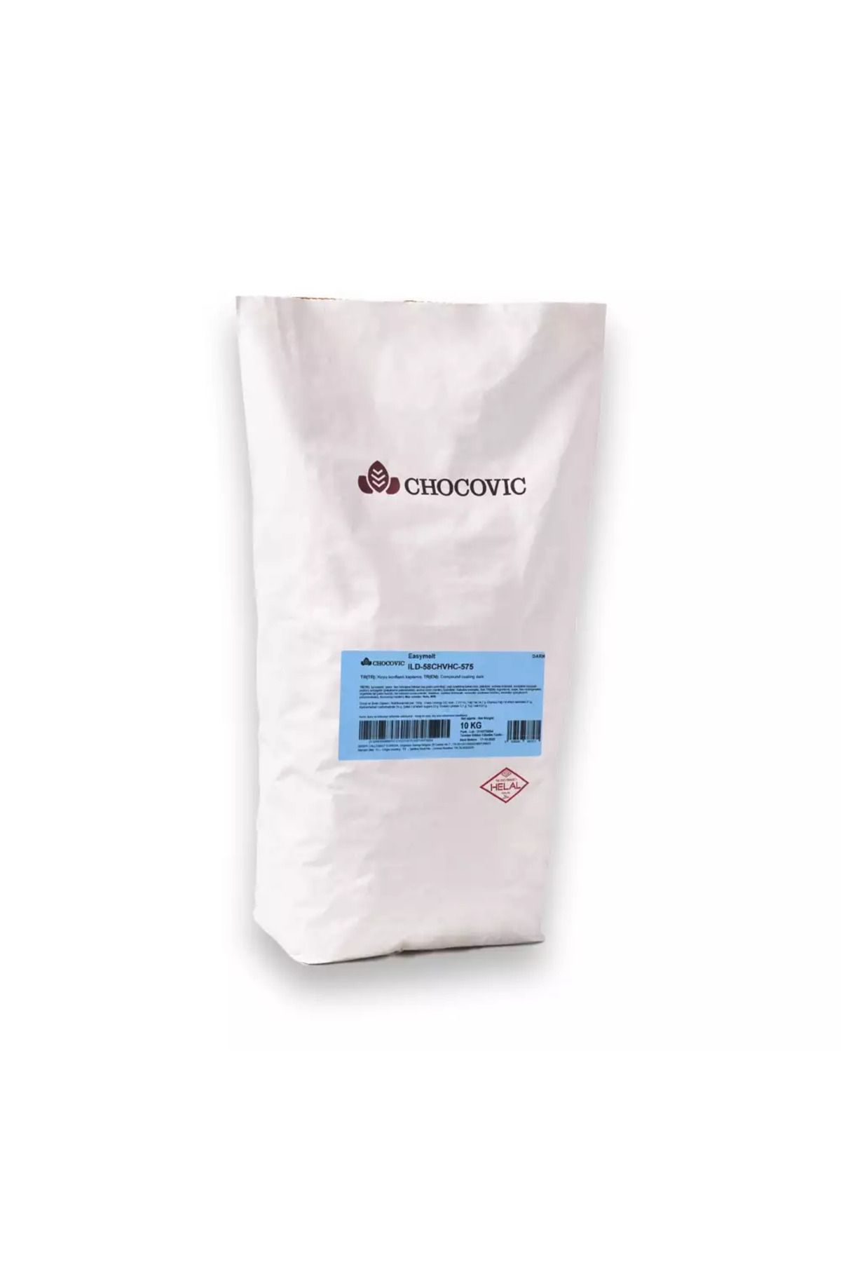 CHOCOVİC Chocovic ILD58-575 Bitter Konfiseri Çikolata 10 Kg.