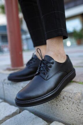 Klasik Erkek Ayakkabı 001 Siyah (SİYAH TABAN) KNKKLS001