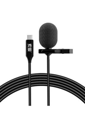 Mk3 Canlı Yayın Yaka Mikrofonu Type-c Girişli Cep Telefonları Ile Uyumlu Süper Kaliteli Ses Kaydı CovSoaiy-MK3Type-c
