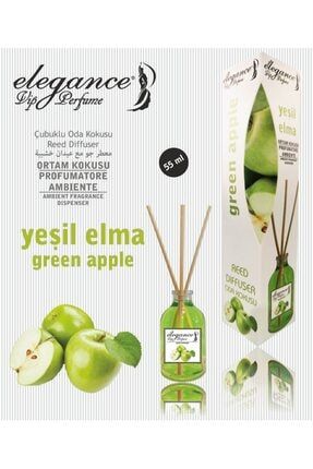 Yeşil Elma Reed Diffuser Bambu Çubuklu Oda Kokusu 55 ml ghdfhg