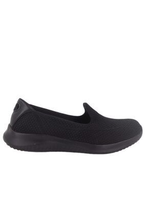205 Siyah Likralı Bez Günlük Kadın Spor Ayakkabı BTY205