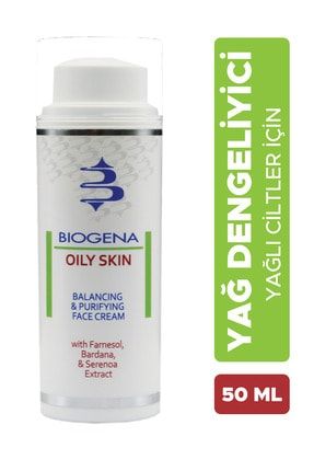 Yağlı Ciltler Için Bakım Kremi - Biogena Oily Skin 50 ml 119