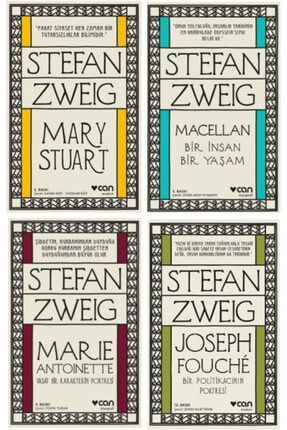 Macellan - Mary Stuart - Marie Antoinette - Joseph Fouche, Stefan Zweig 4 Kitap + Tohumlu Kalem setmmsmajfszddös