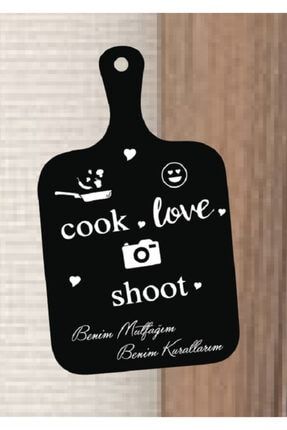 Ahşap Mutfak Tabelası Ev Dekorasyon Cook Love Shoot Yazılı Mutfak Tabelası Tezgahüstü Dekoru cook