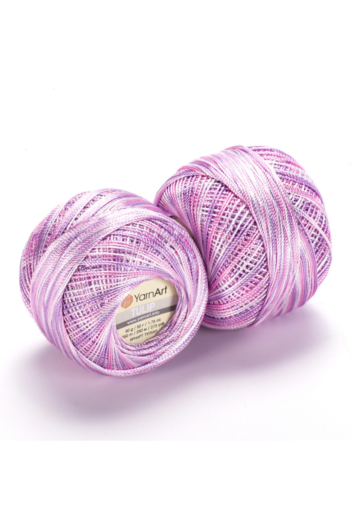Yarnart Tulıp Ebruli Işıltılı Dantel İpi Ebruli-458