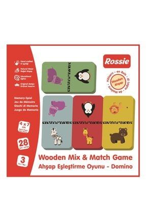Ahşap Eşleştirme Oyunu - Domino Game 48004