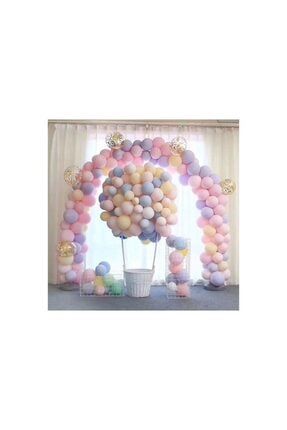 As Baloon Makaron Balon - 50 Adet Karışık Soft Renk Pastel Balon HKN-240