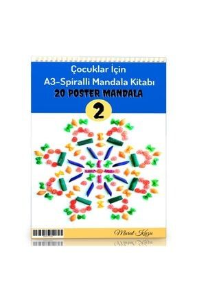 Çocuklar Için A-3 Spiralli Mandala Kitabı-2 885