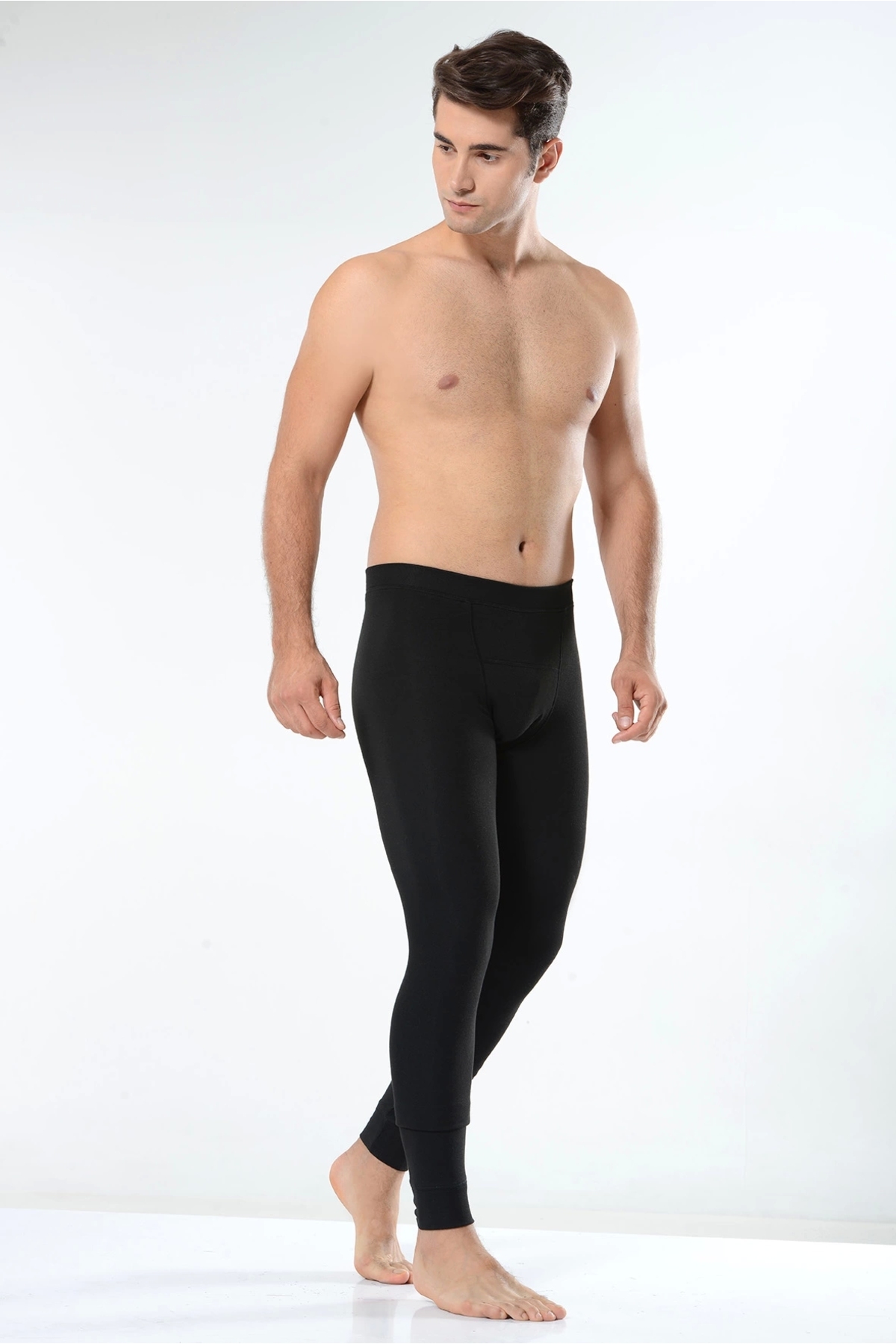 Kolcu Erkek Alt 1. Kalite Termal Siyah Içlik