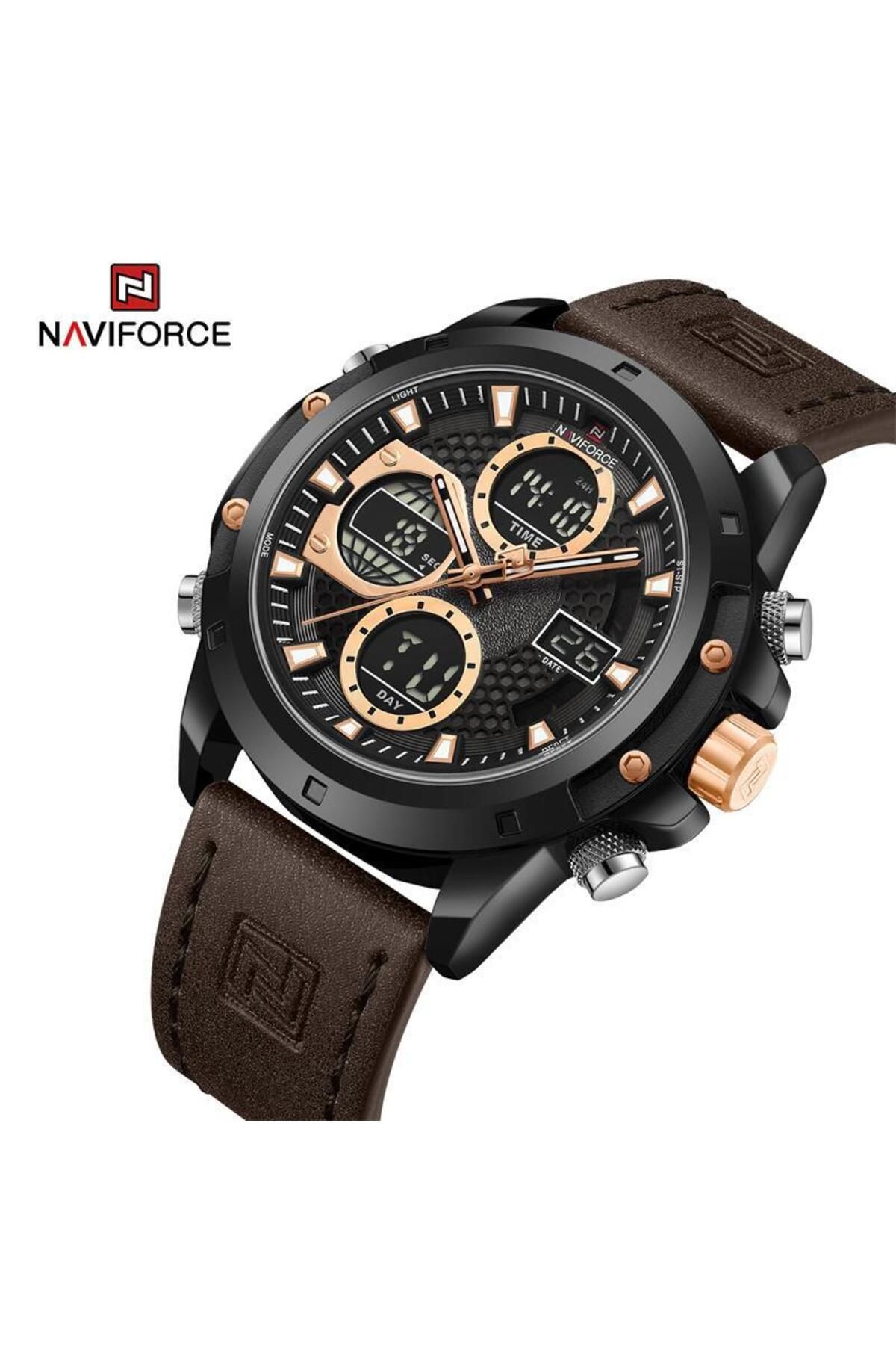 Naviforce-NAVIFORCE LIGHTING MEN'S WRISTWATCH WITH DIGITAL AND ANALOG WATCH, ALARM CORONOMETER 1