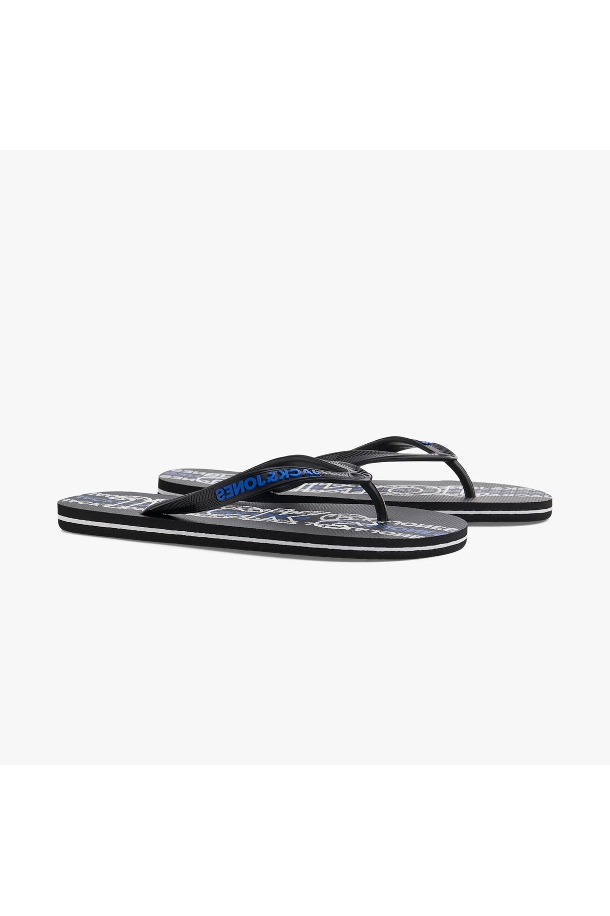 دمپایی سیاه مردانه Jack Jones جک و جونز JFWLOGO 2.0 FLIP FLOP Jack & Jones