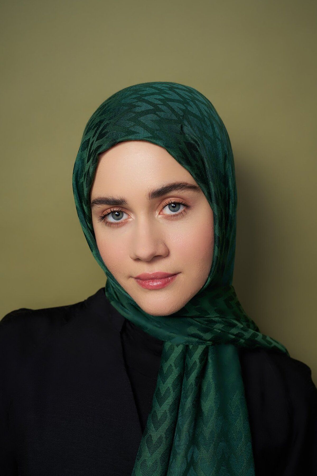 Modakaşmir-سلسلة جاكار حريرية - شال بنمط قلب 2