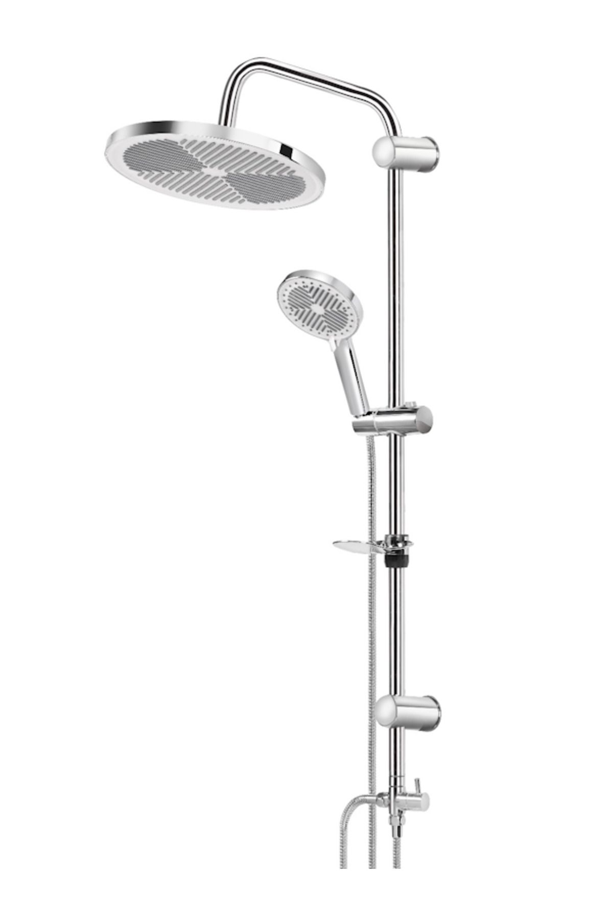Capella Yuvarlak Krom Robot Duş Seti - 400C - 1