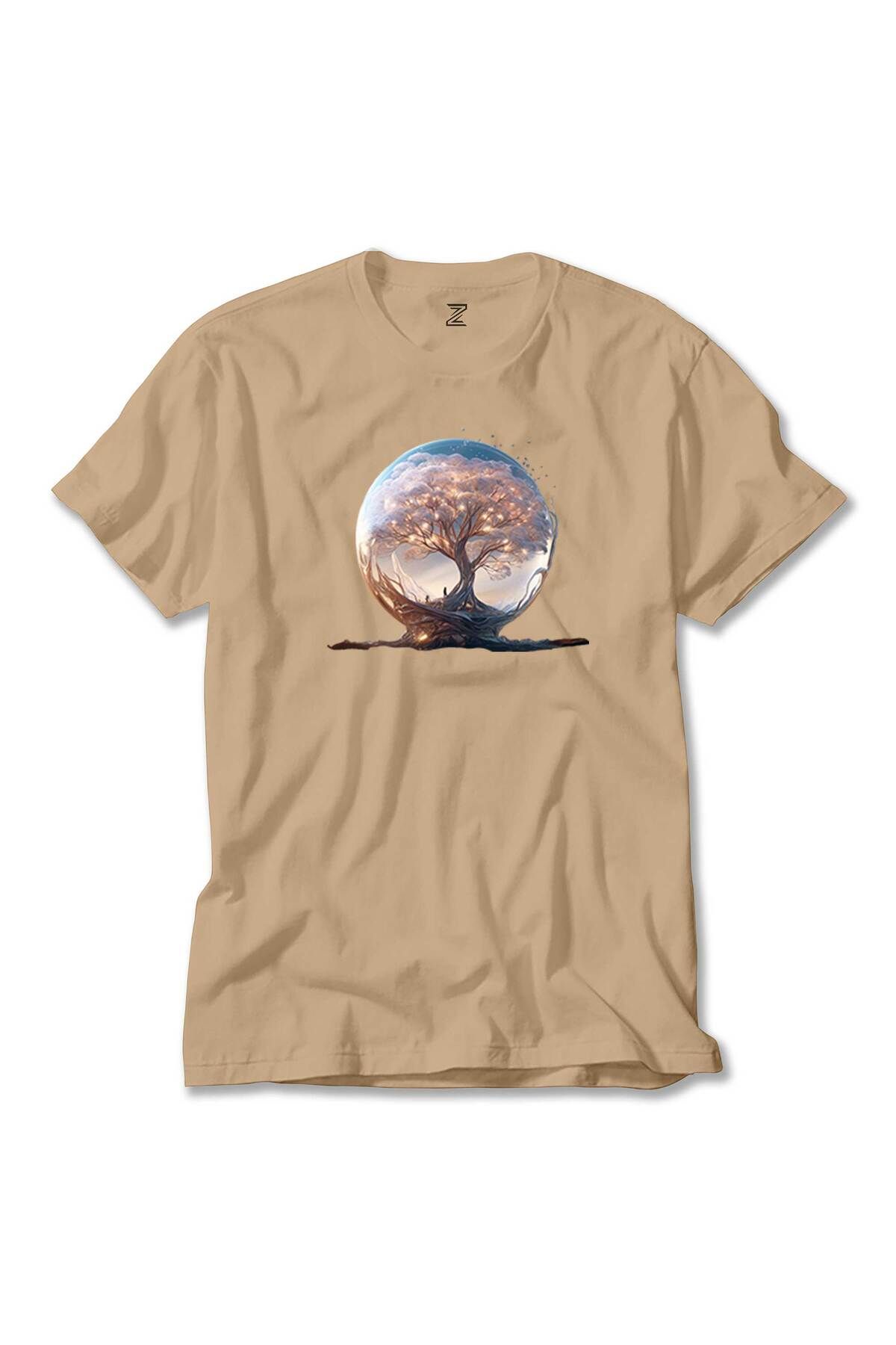 Z zepplin Tree Growing In Snow Gobe Cream Tricou Unisex - S